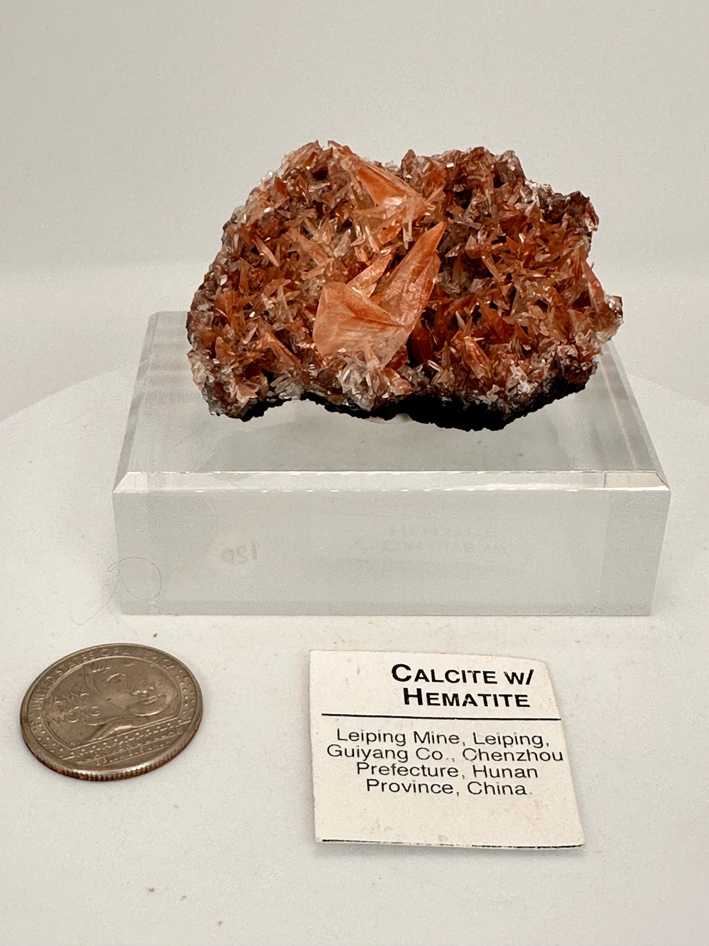 Calcite with Hematite