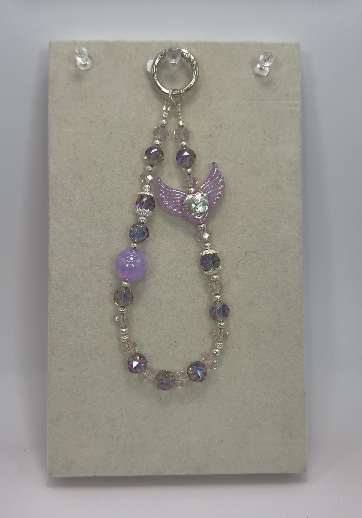 Mystic Heart and Lavender Beads