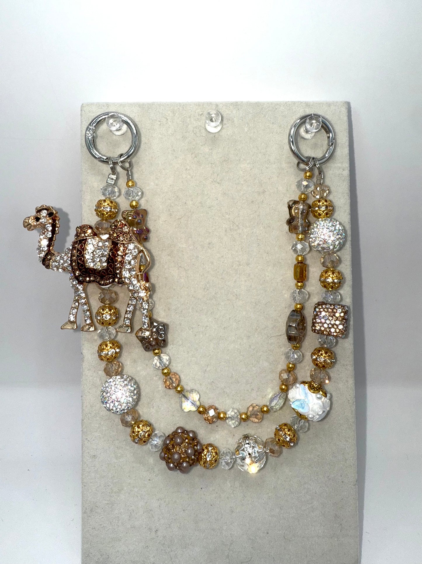 Sparkling Sands Camel Keychain