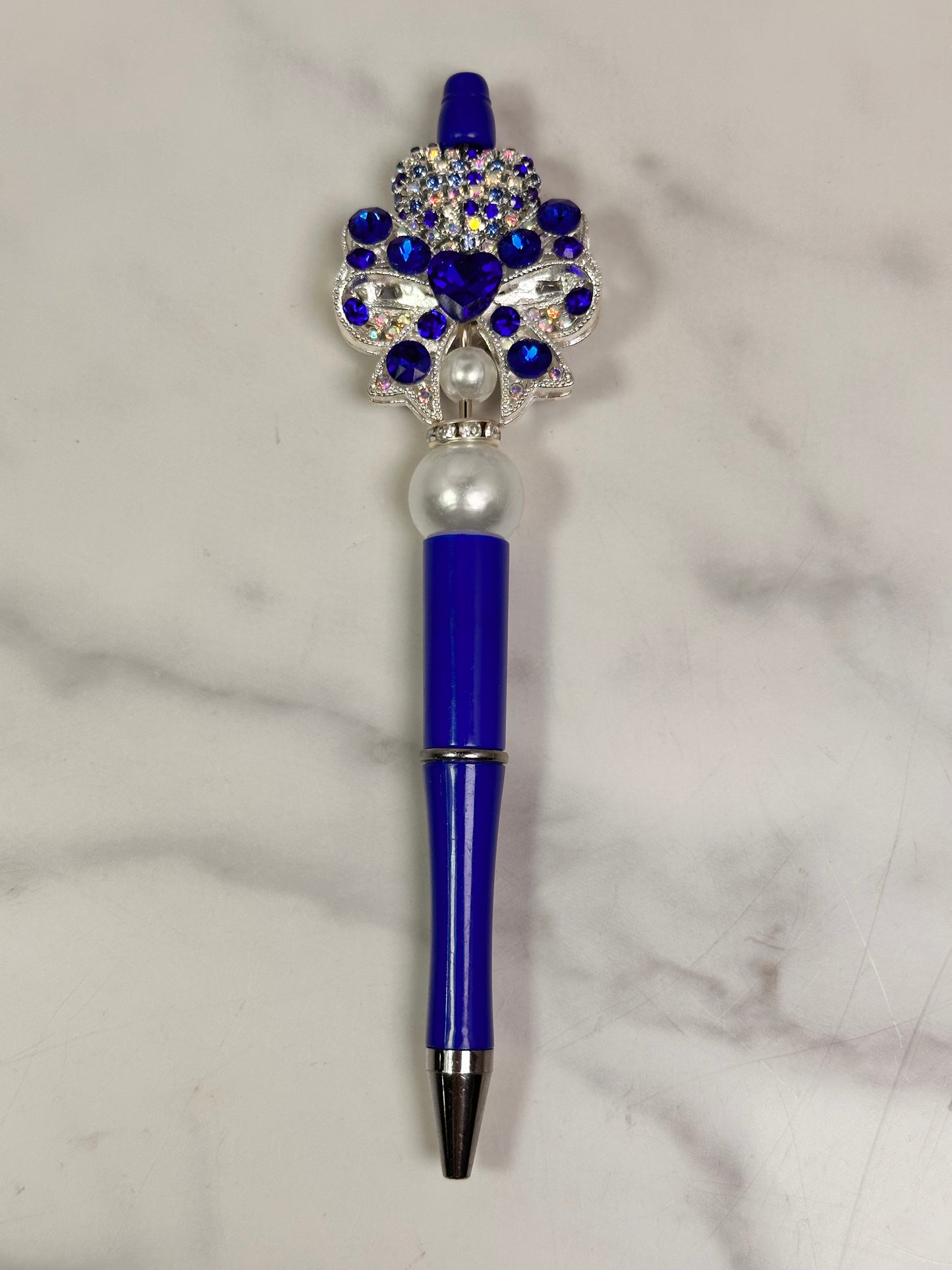 Blue Bow Handmade Pen 1
