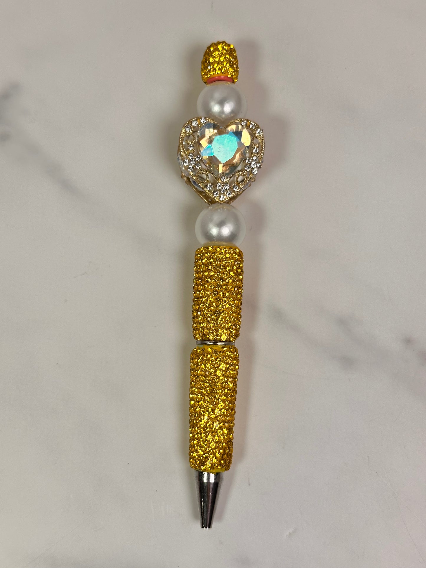 Yellow Heart Handmade Pen 5