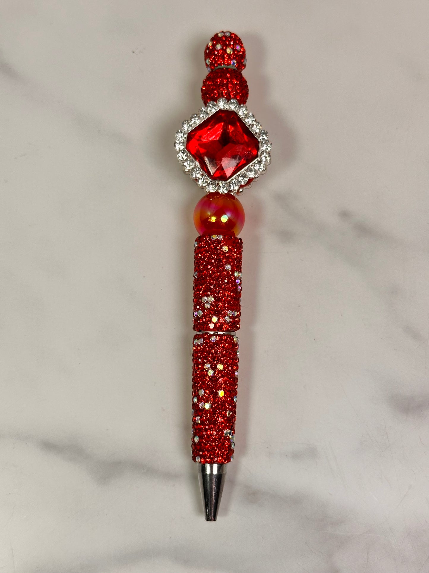 Red Rhinestone Handmade Pen 16