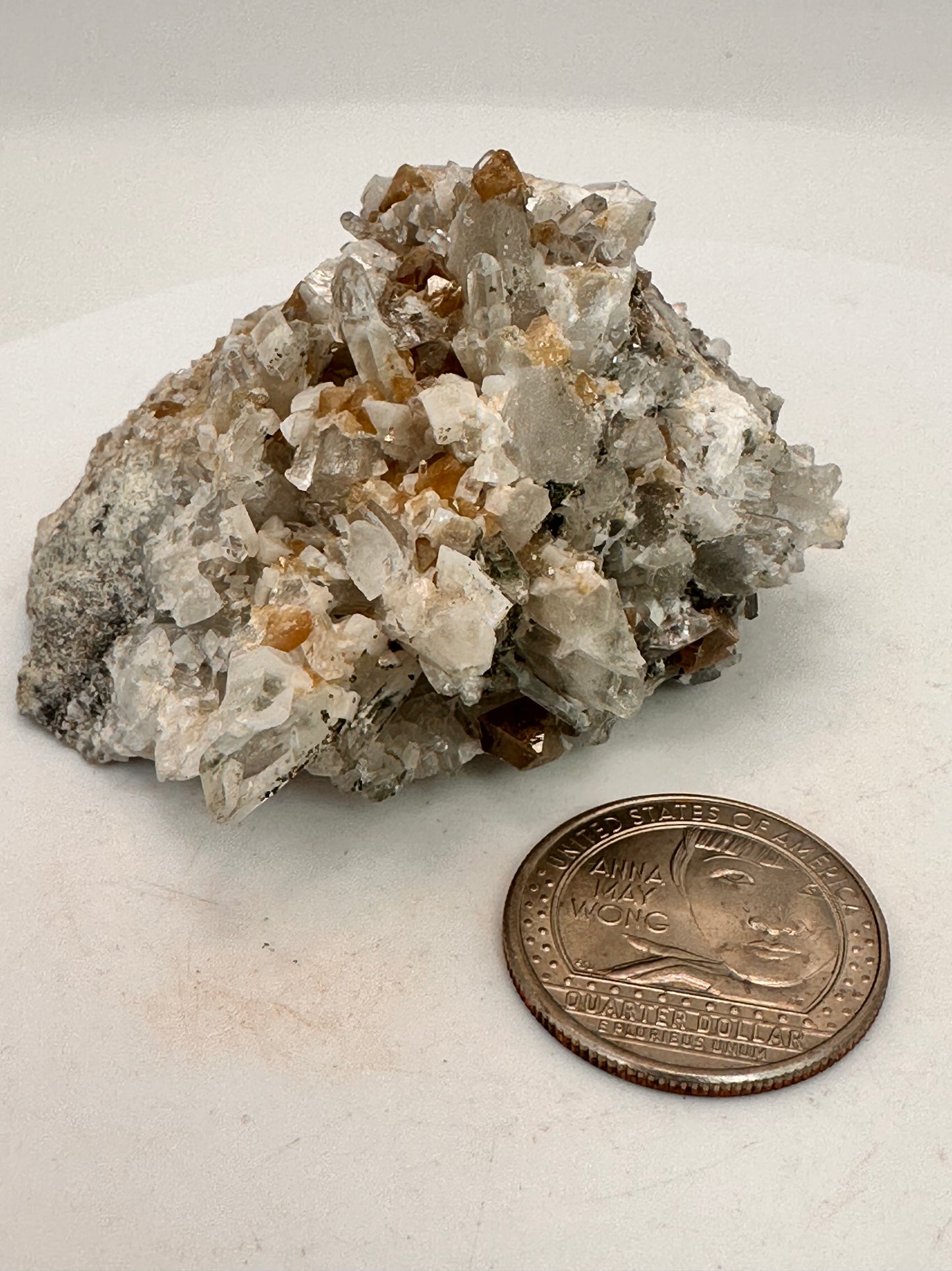 Arsenopyrite, Sheelite & Quartz