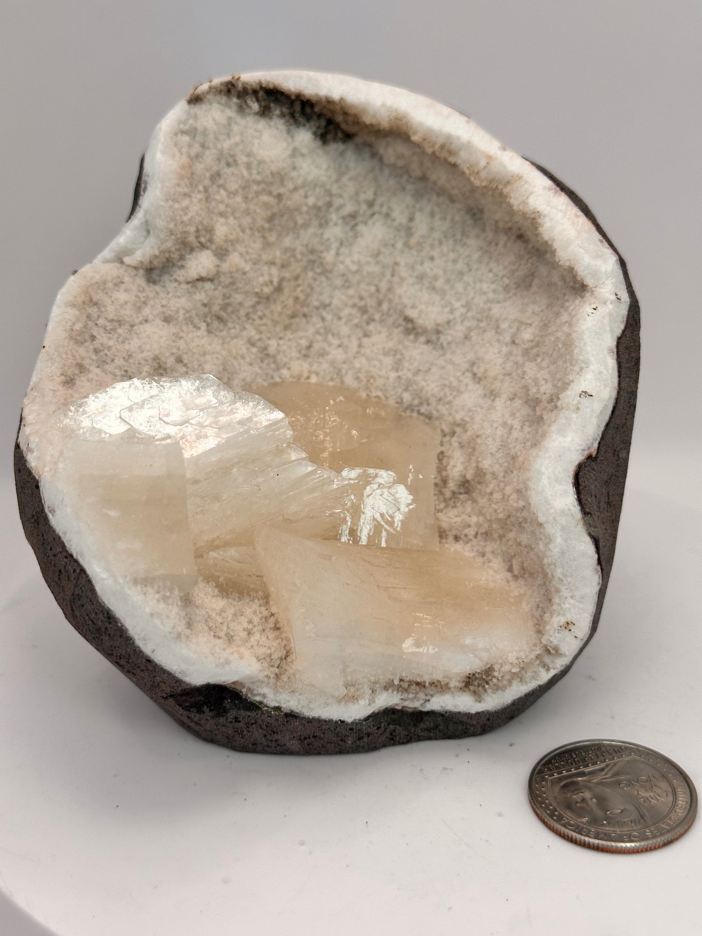 White Heulandite and Prehnite