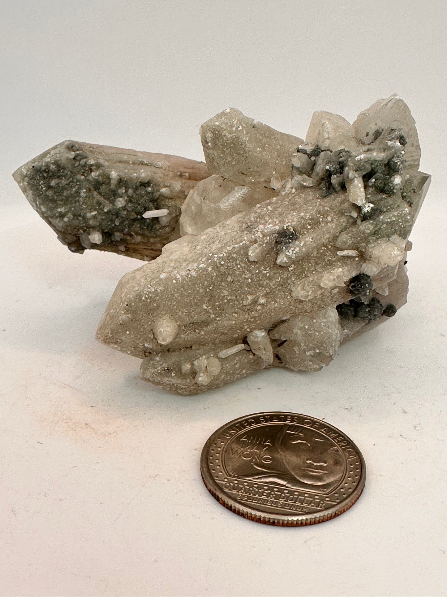 Quartz and Calcite with Shimmer | Mexico