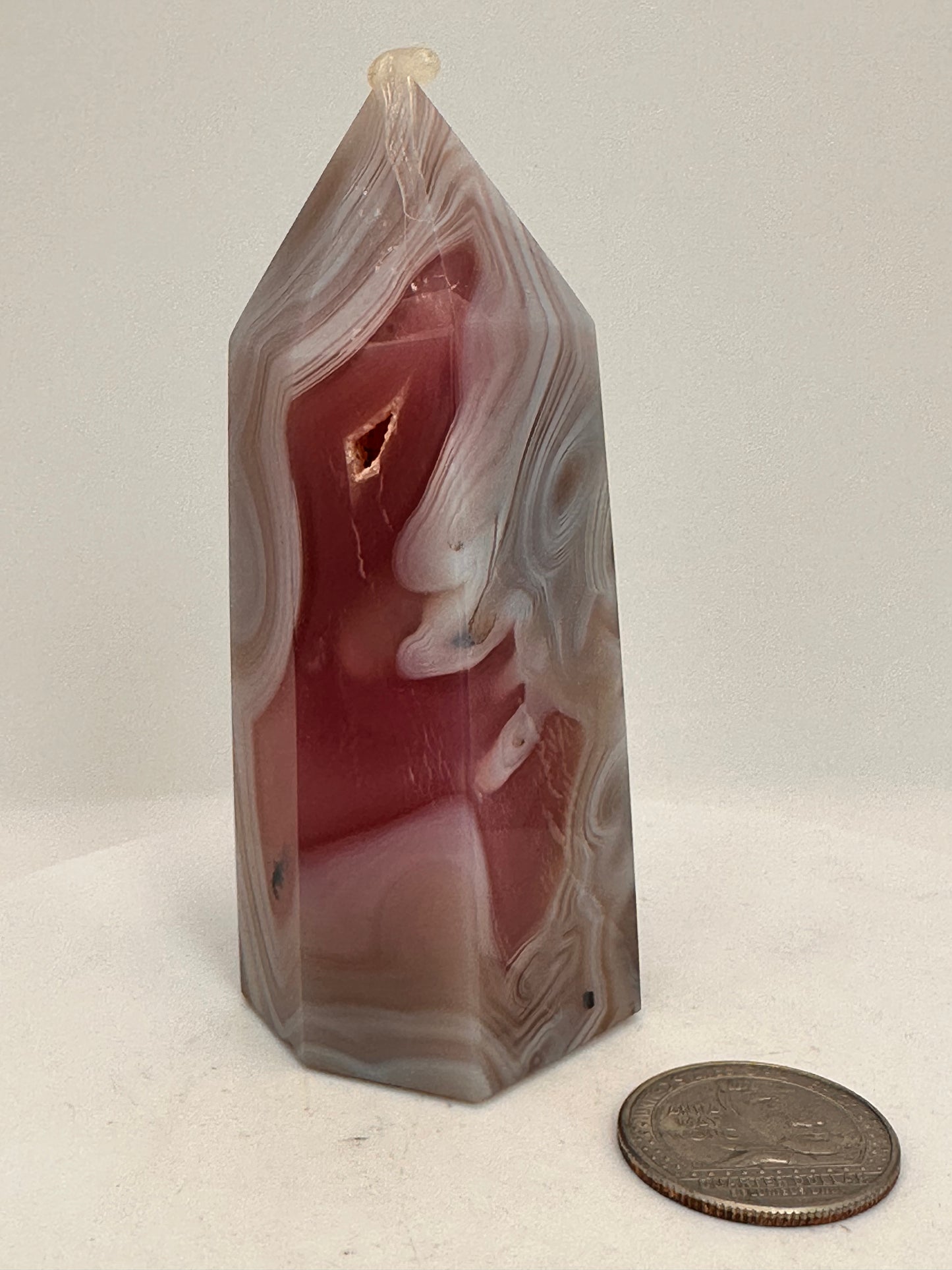 Pink Jelly Agate Tower