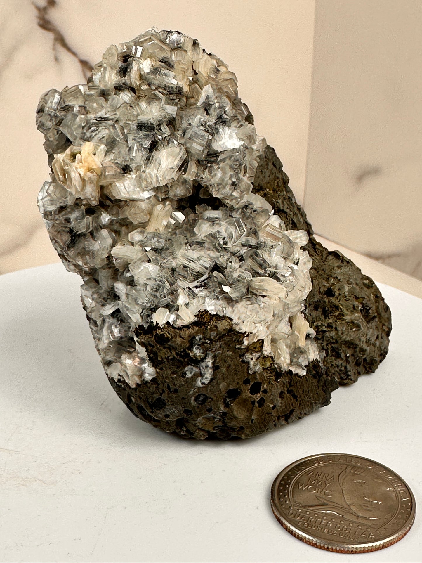 Silver Heulandite | India