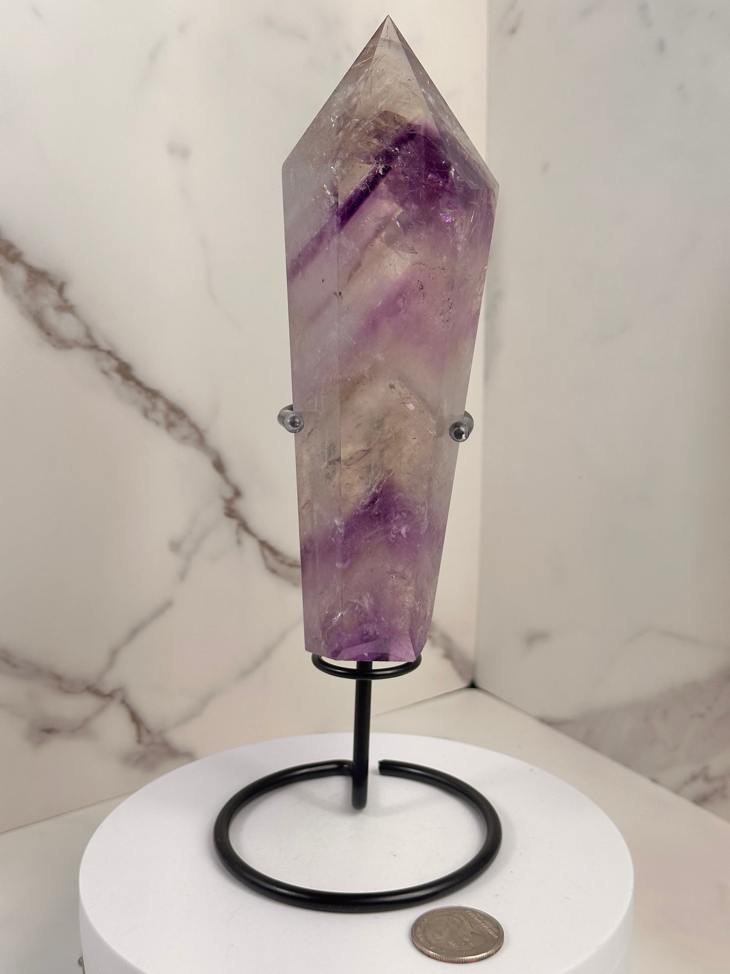 Phantom Amethyst Wands with Stand