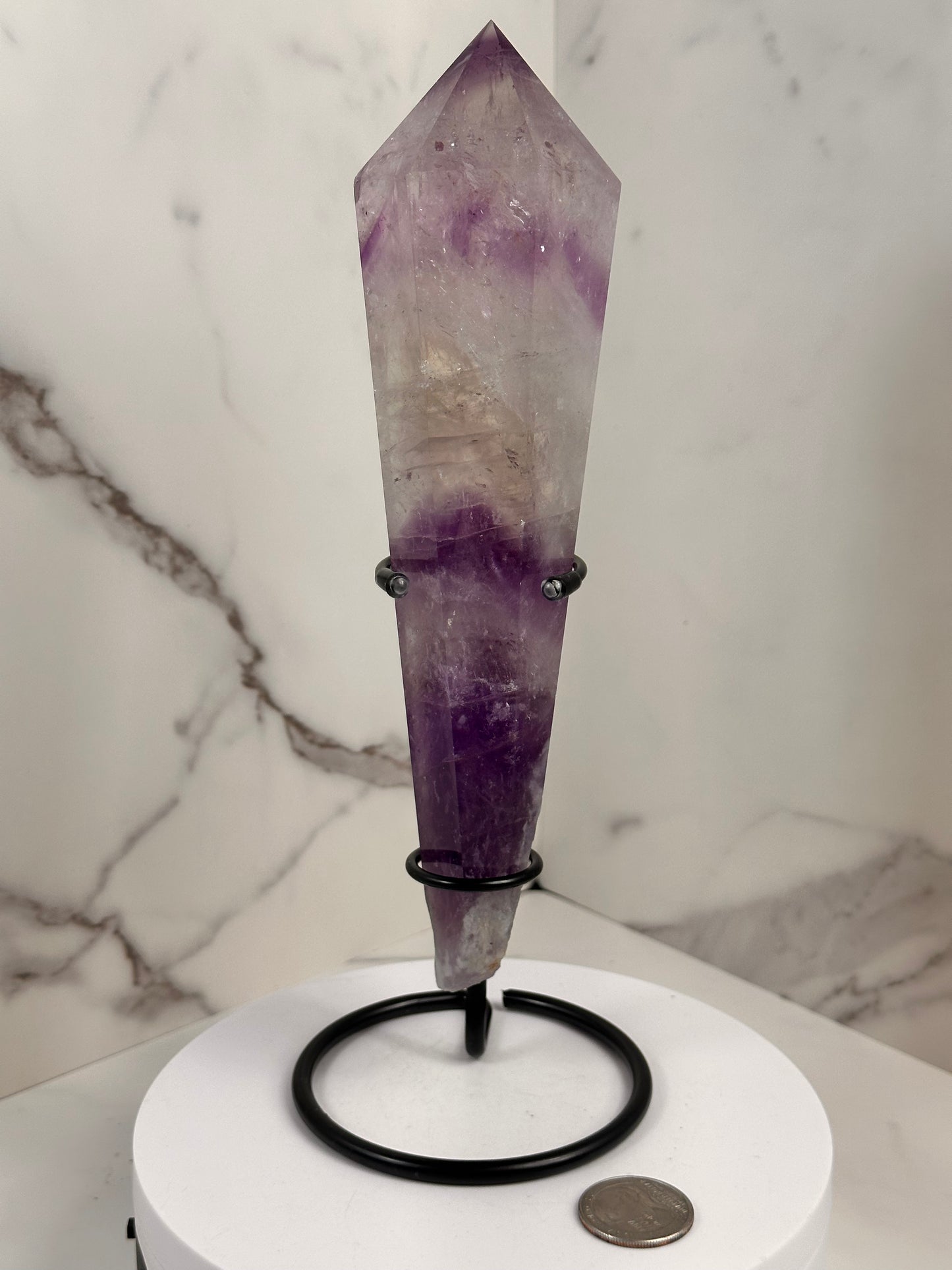 Phantom Amethyst Wands with Stand