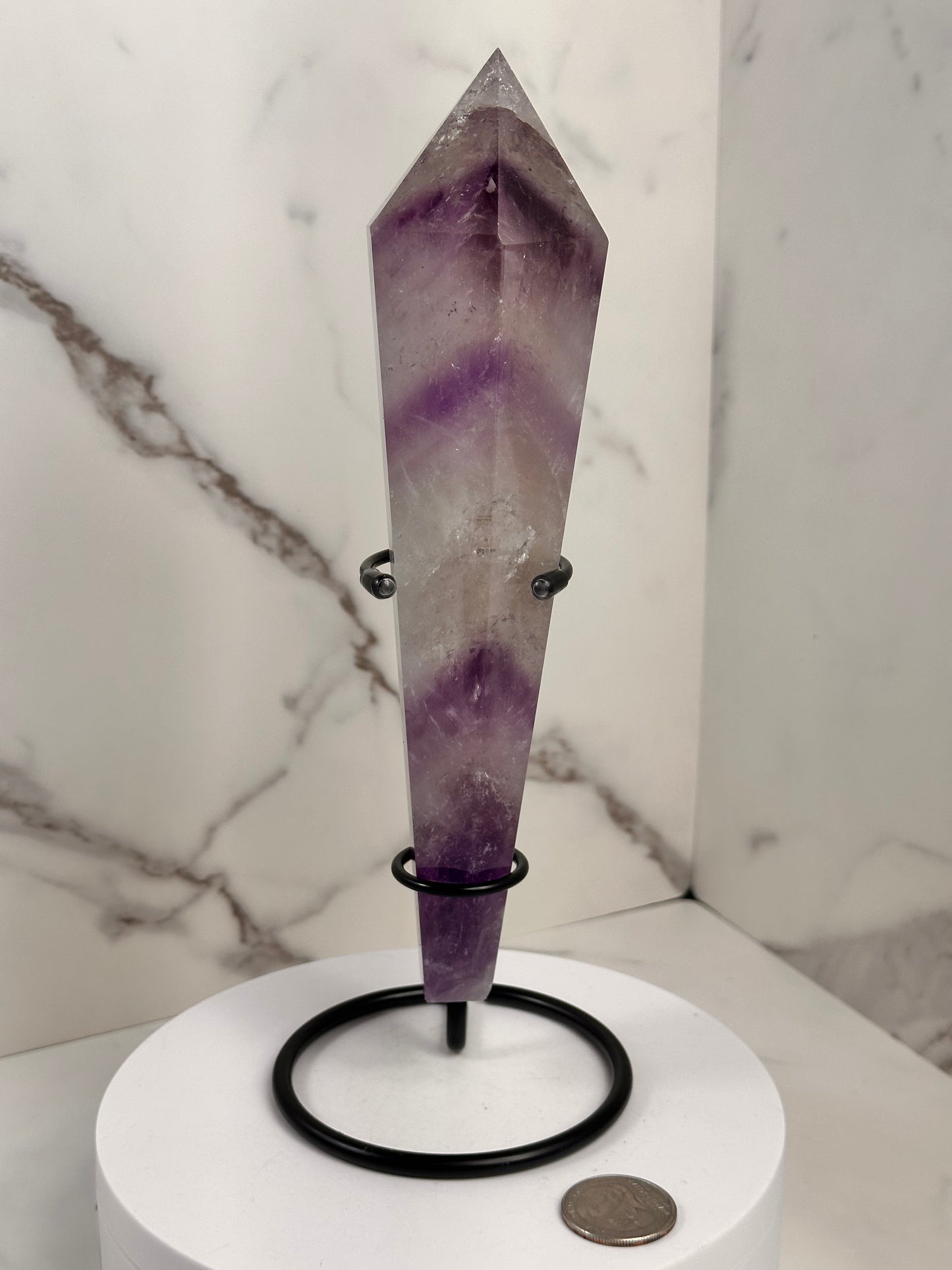 Phantom Amethyst Wands with Stand