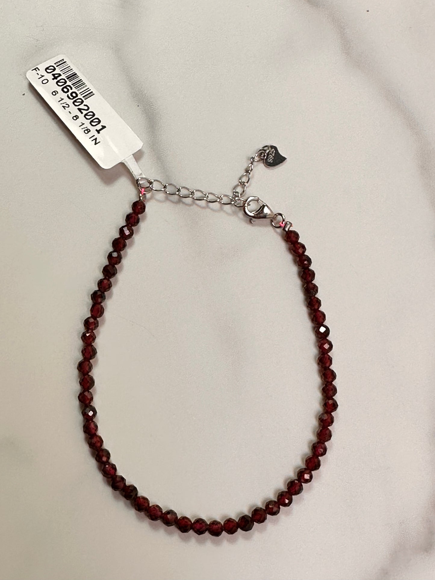 Beaded Garnet Bracelet | 3mm