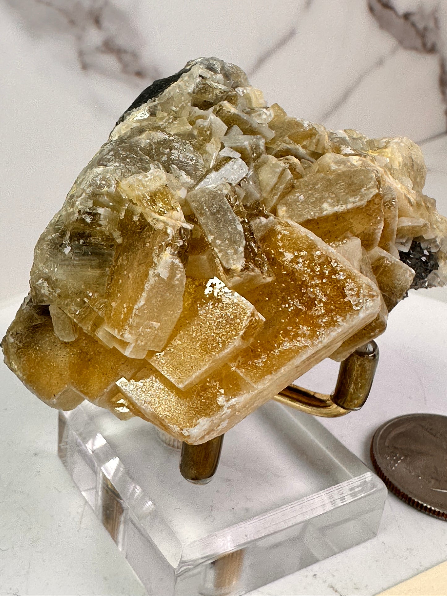 Barite on Sugar Quartz | Fuzhou, Jiangxi, China