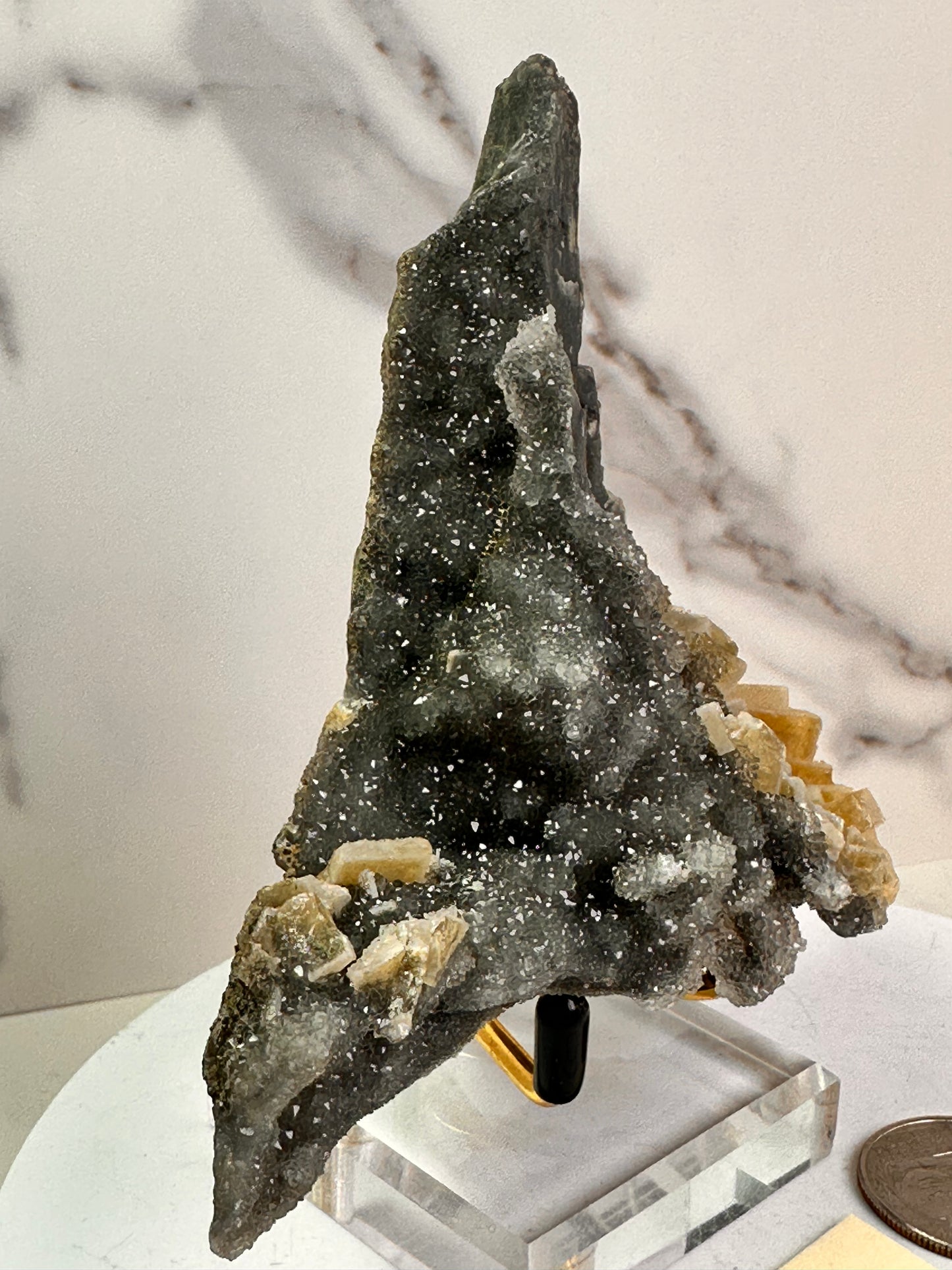 Barite on Sugar Quartz | Fuzhou, Jiangxi, China