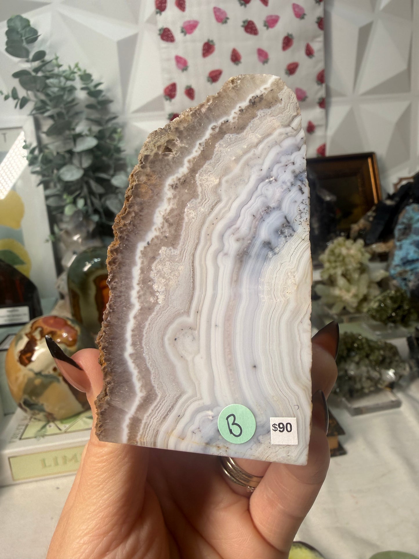 Silver Bearing Amethyst “Sowbelly Agate”  90B