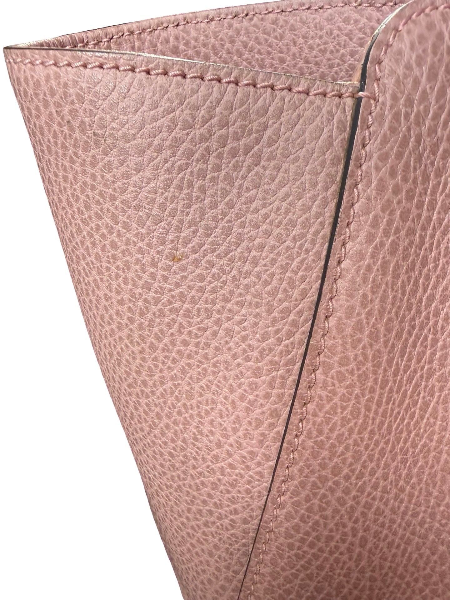 Authentic GUCCI Swing Tote Bag Leather Pink Gold 10170 9398