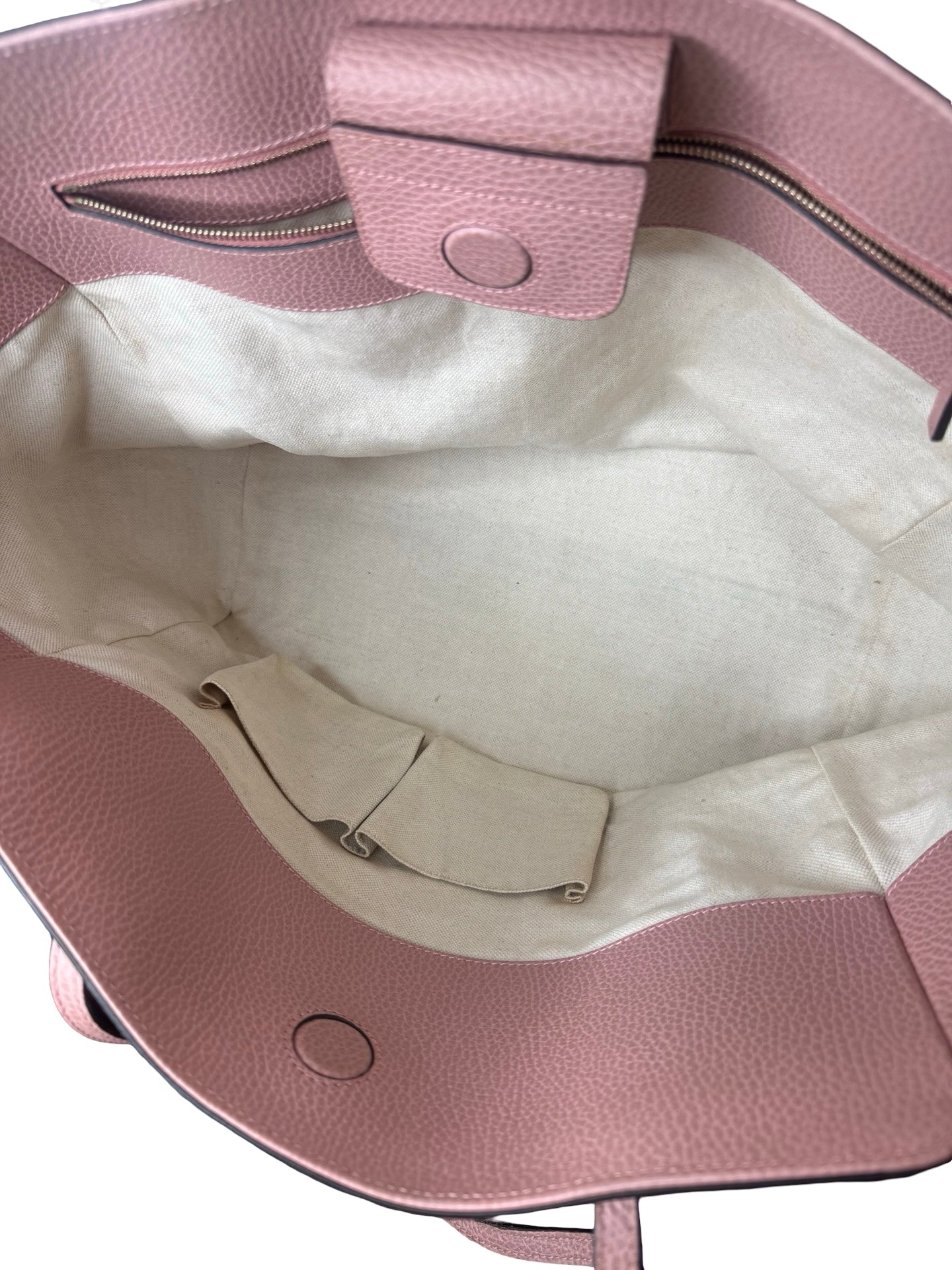 Authentic GUCCI Swing Tote Bag Leather Pink Gold 10170 9398