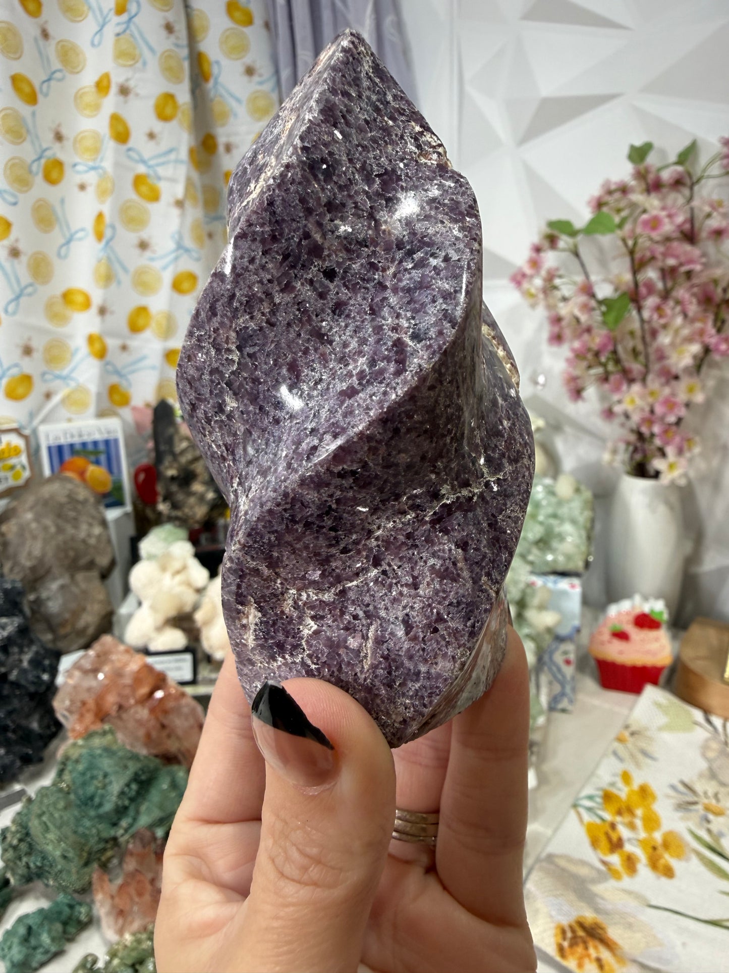 Lepidolite & Mica Flame ✨ (B)
