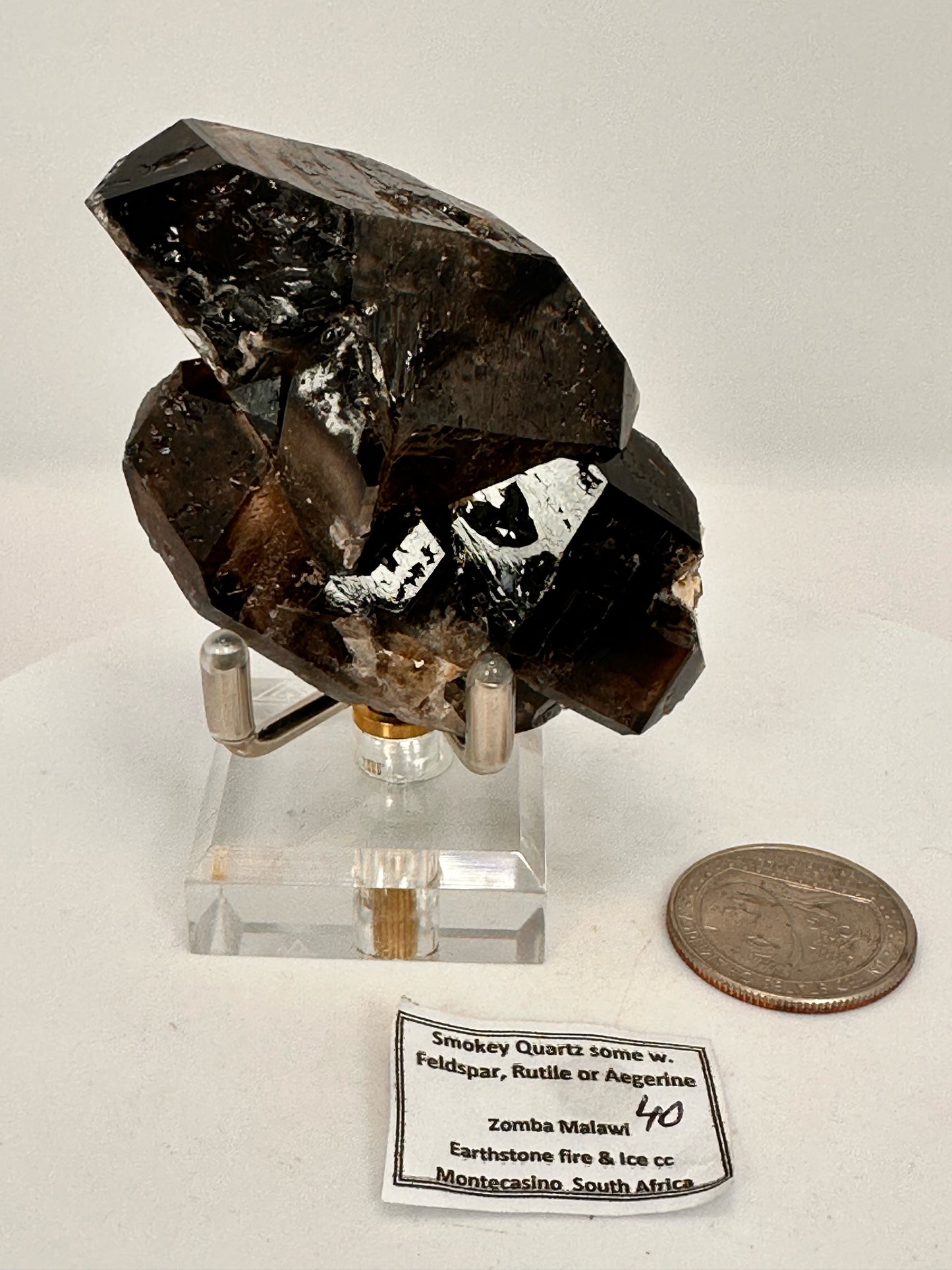 Smokey Quartz some with Feldspar, Rutile or Aegerine