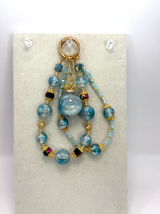 Shimmer Crown and Aqua Beads