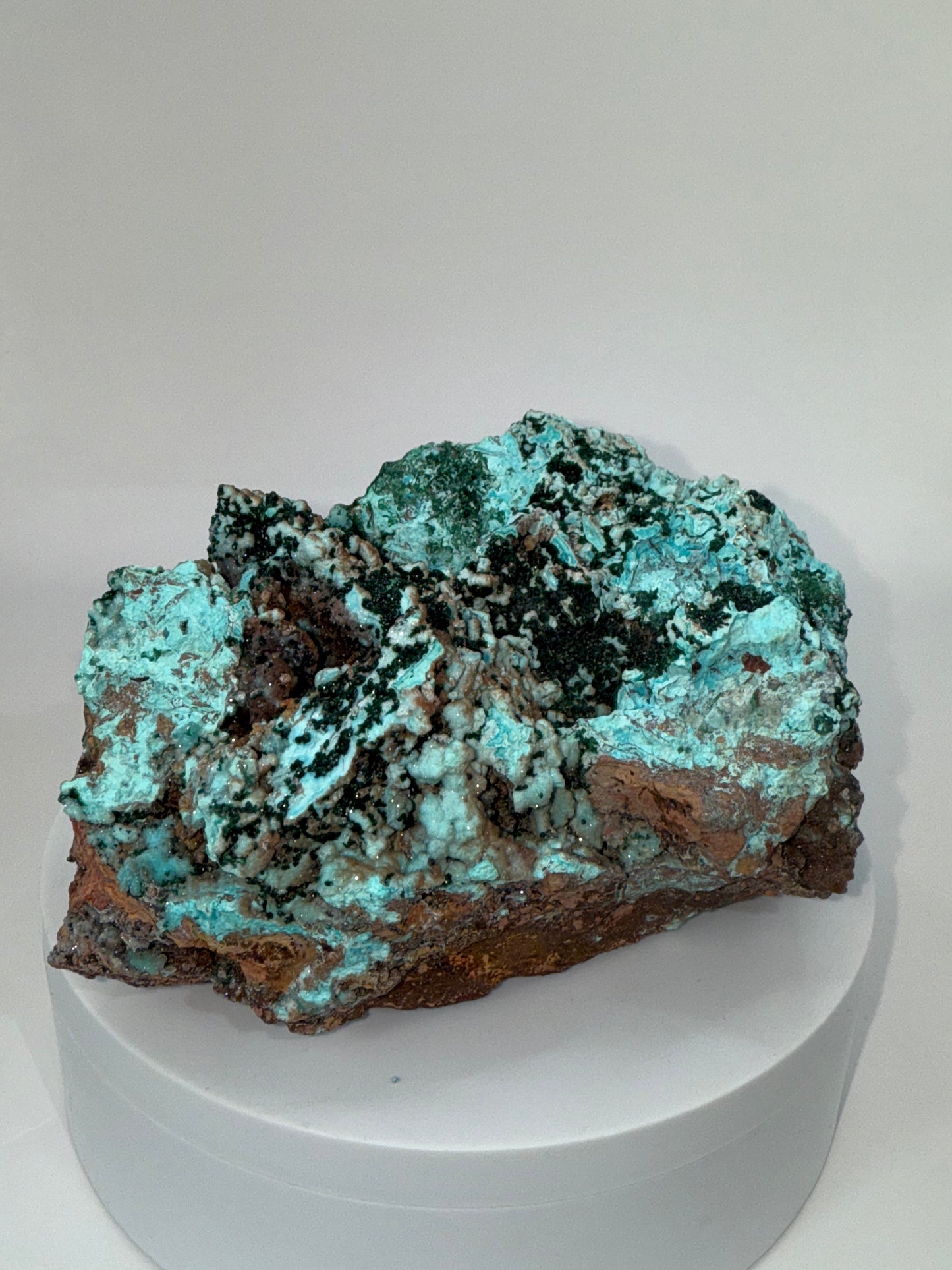 Druzy Chrysocolla with Malachite