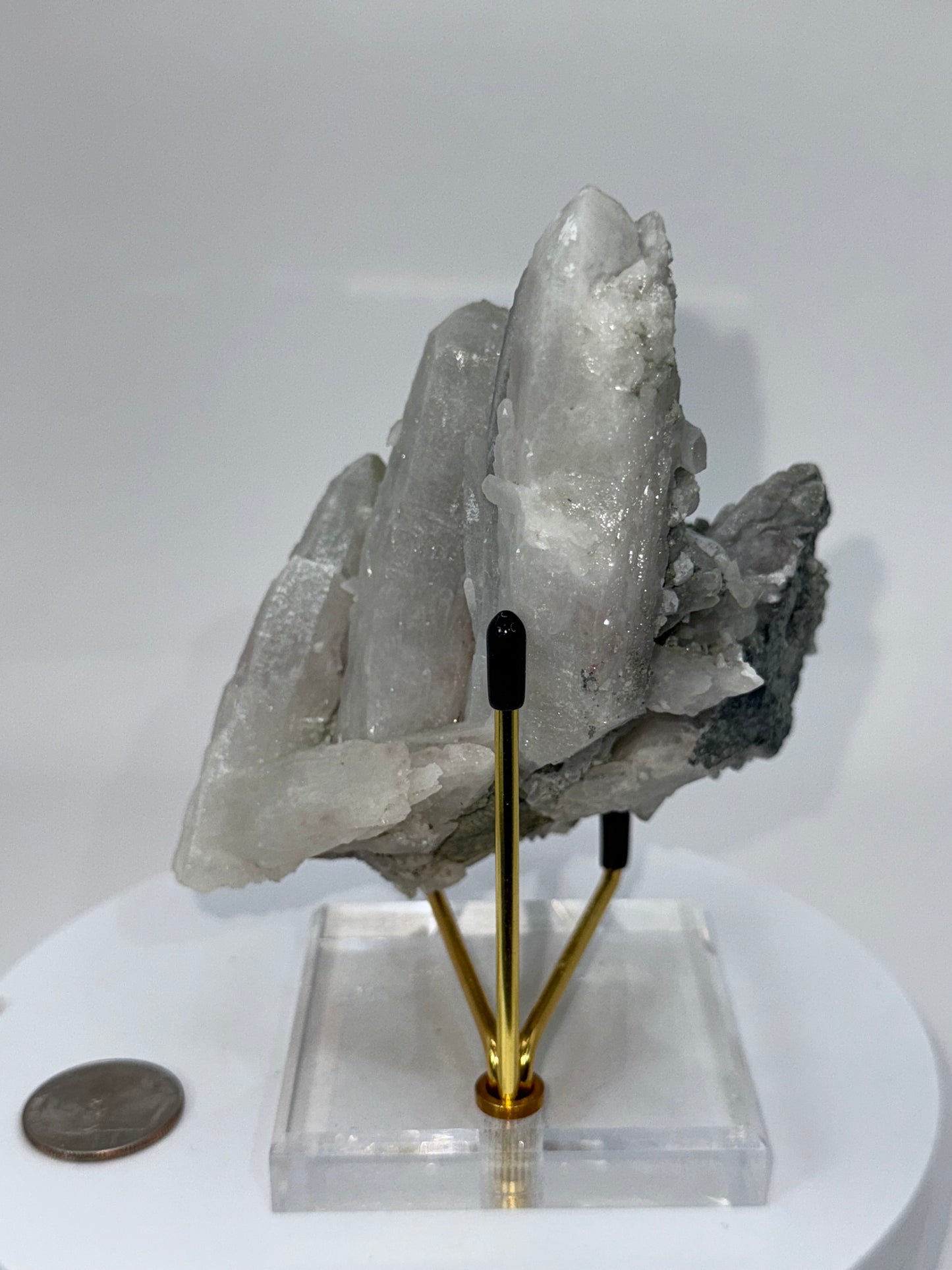 Calcite on Quartz