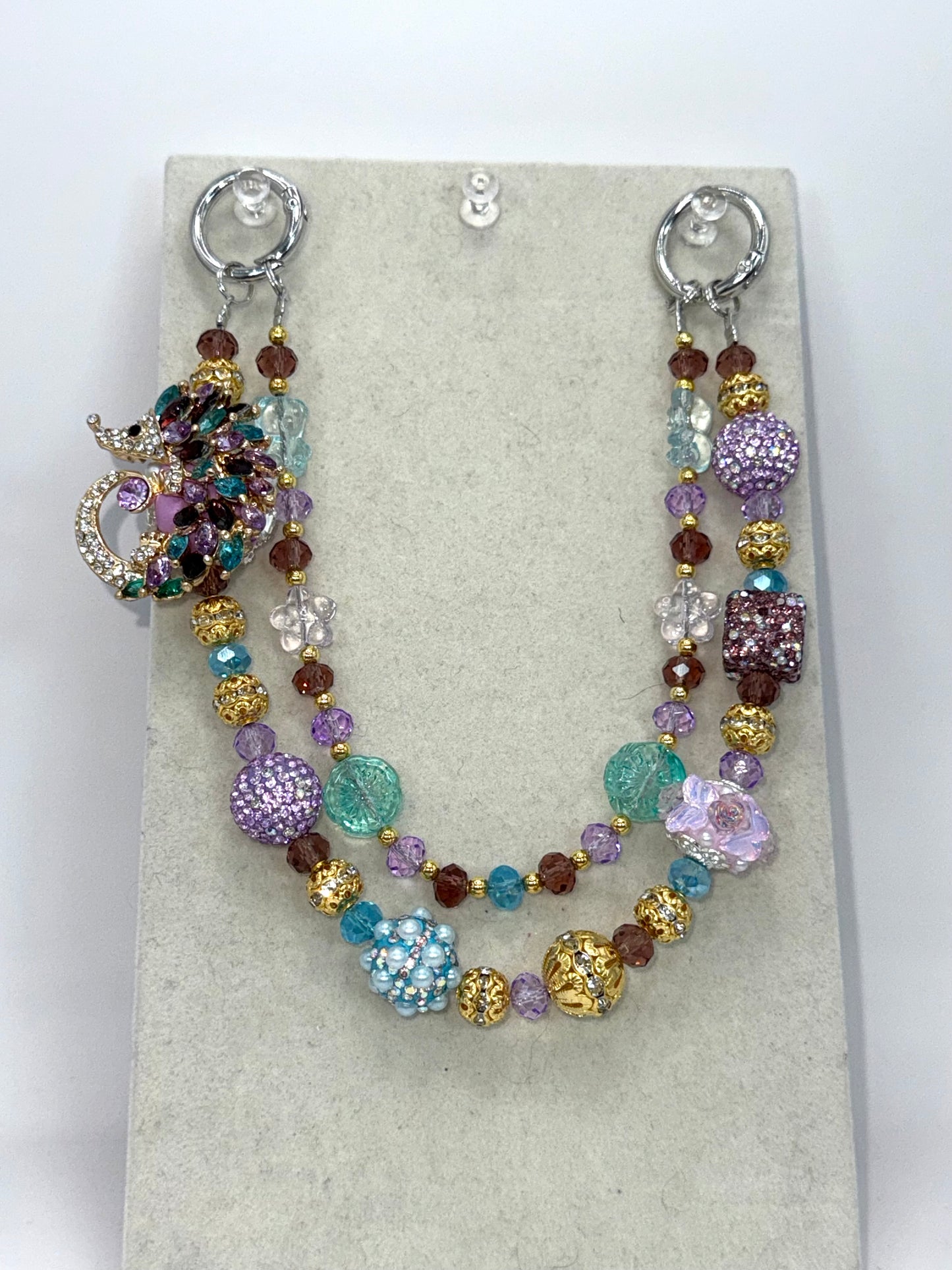 Jewel Hedgehog with Pastel Beads
