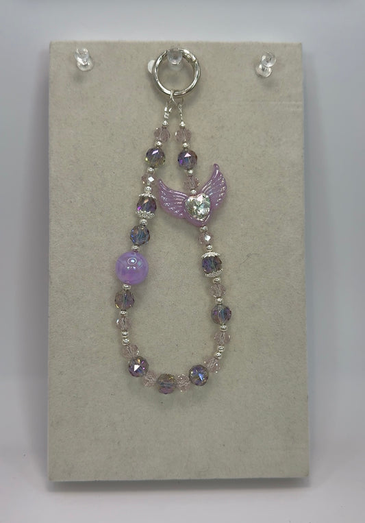 Mystic Heart and Lavender Beads