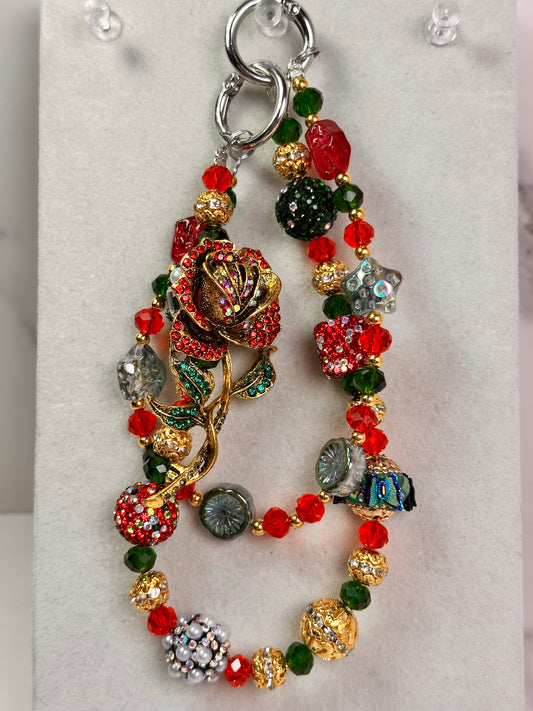 Red Rose Keychain
