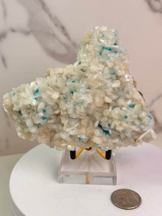 Stilbite with Cavansite – India