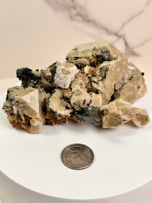 Aegirine Feldspar with Smoky Quartz – Malawi