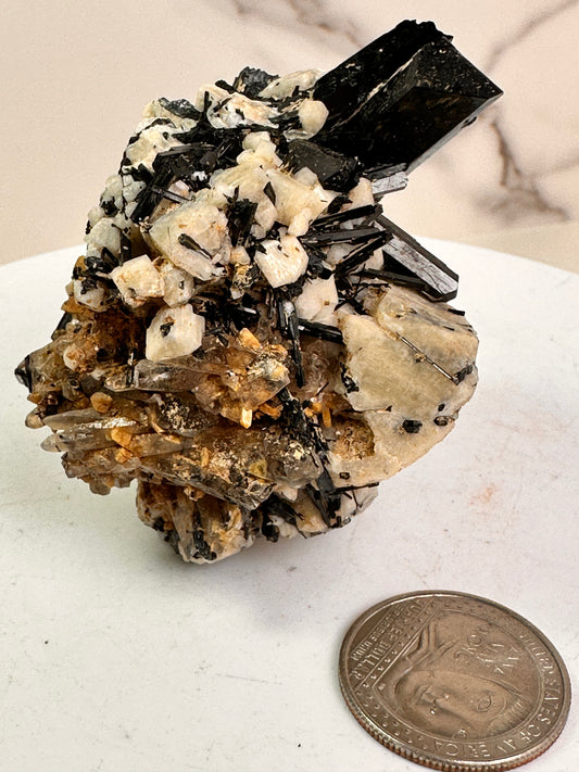Aegirine Feldspar with Smoky Quartz – Malawi
