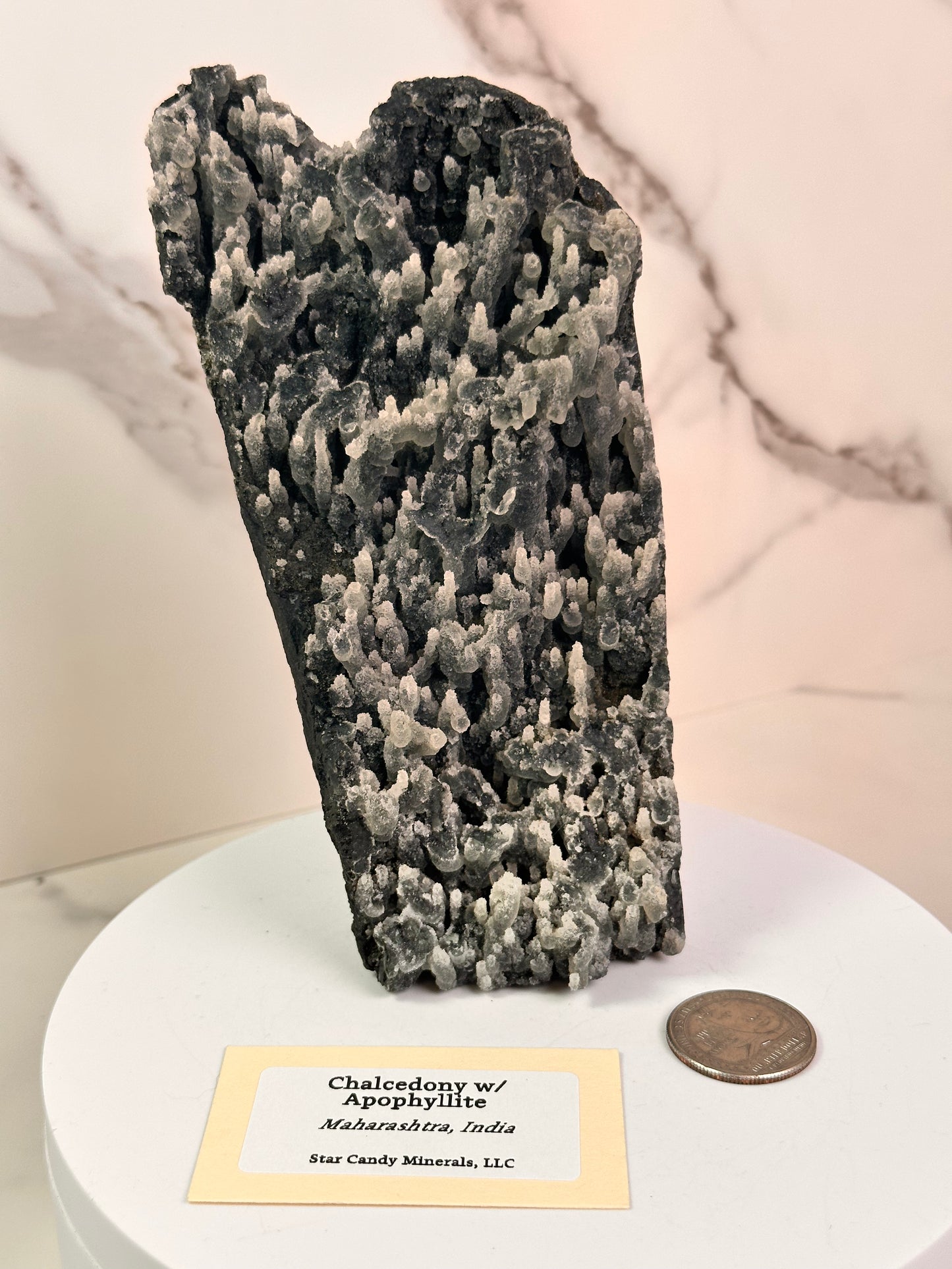 Chalcedony & Apophyllite | India