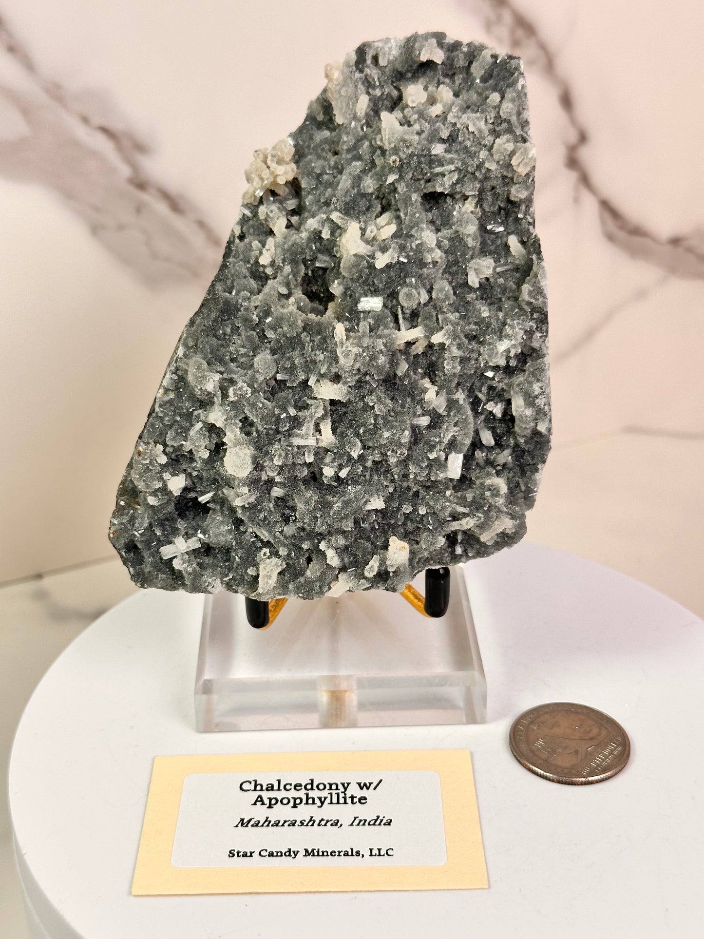 Chalcedony & Apophyllite | India