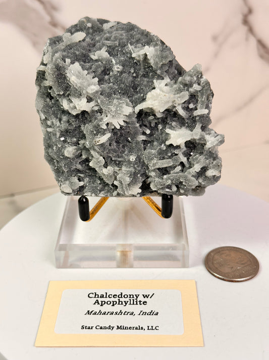 Chalcedony & Apophyllite | India