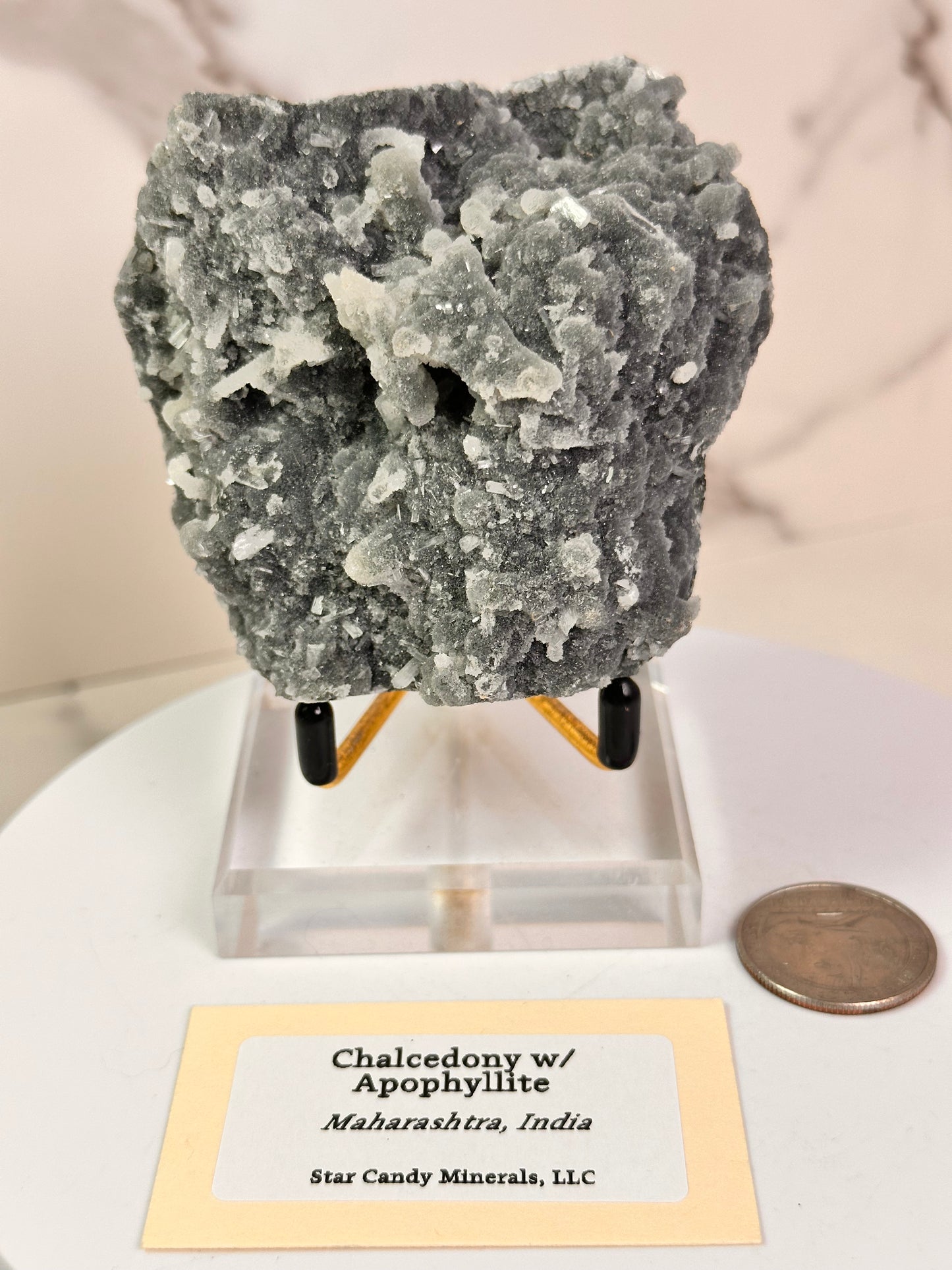 Chalcedony & Apophyllite | India