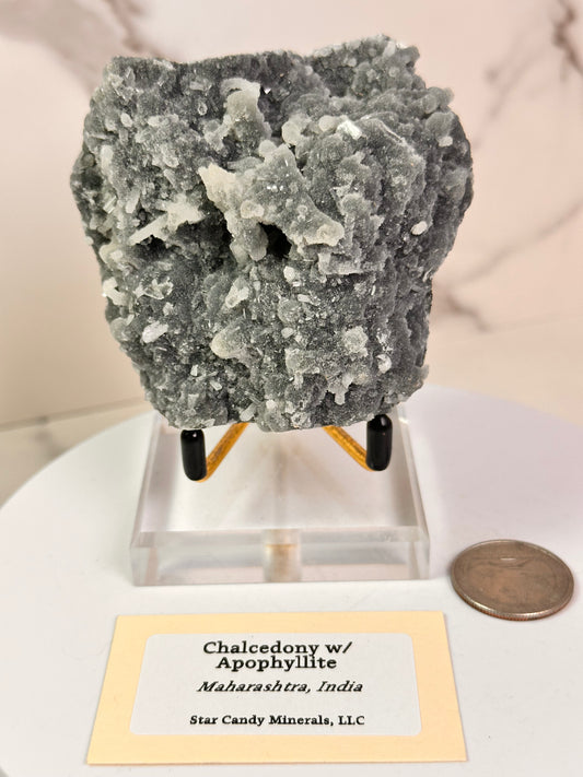 Chalcedony & Apophyllite | India