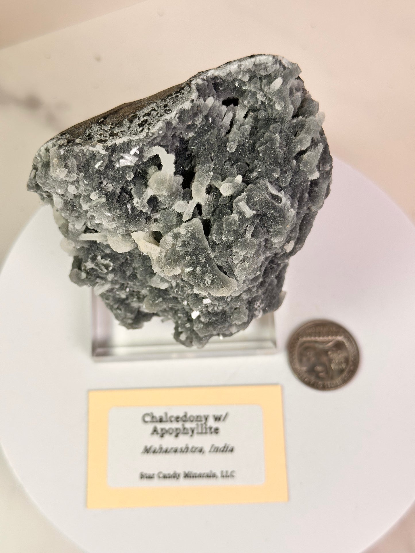 Chalcedony & Apophyllite | India