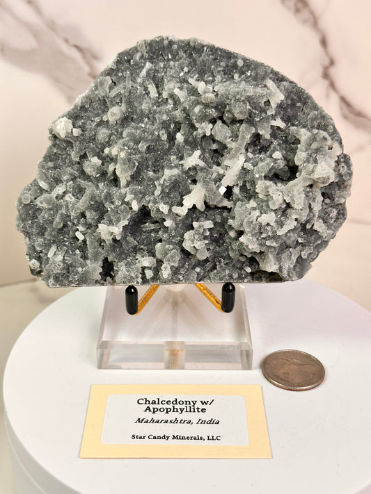 Chalcedony & Apophyllite | India