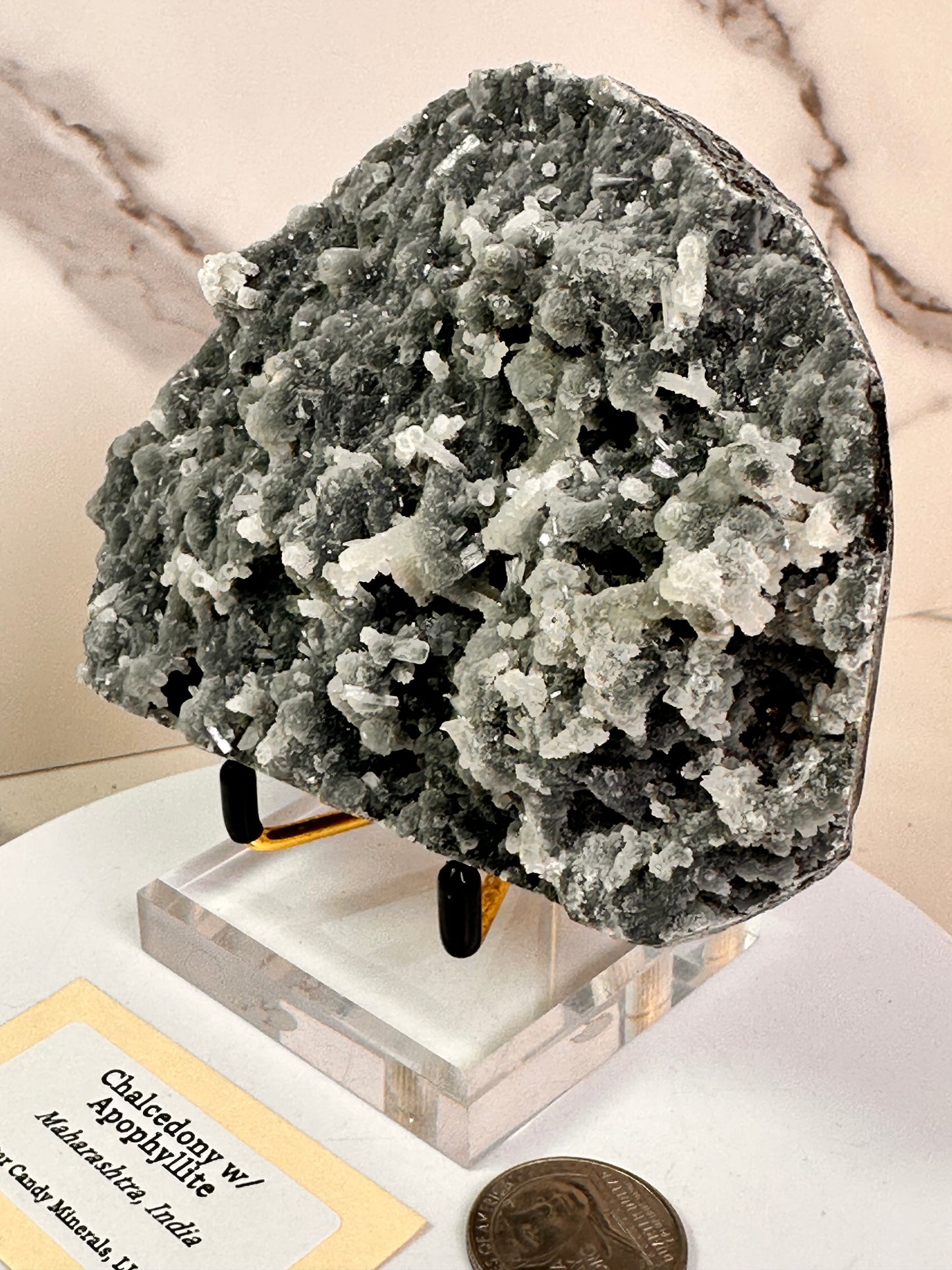 Chalcedony & Apophyllite | India