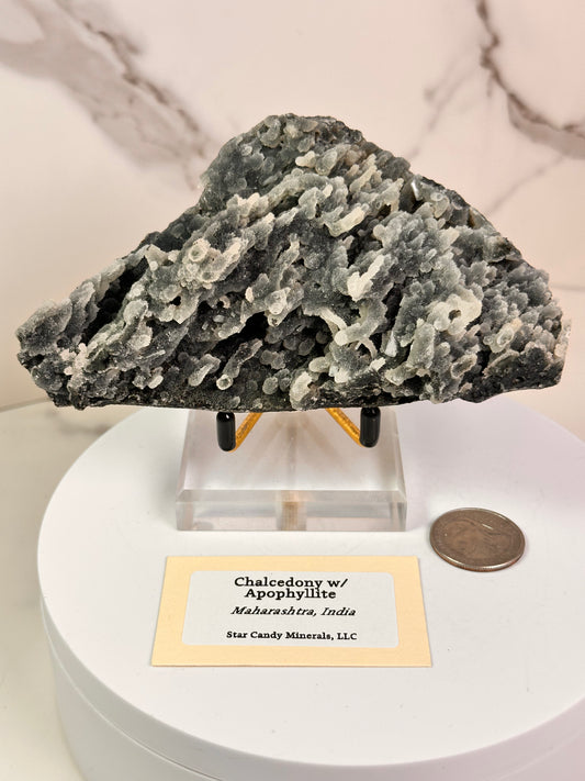 Chalcedony & Apophyllite | India