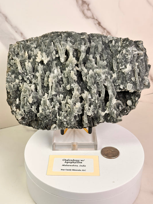 Chalcedony & Apophyllite | India