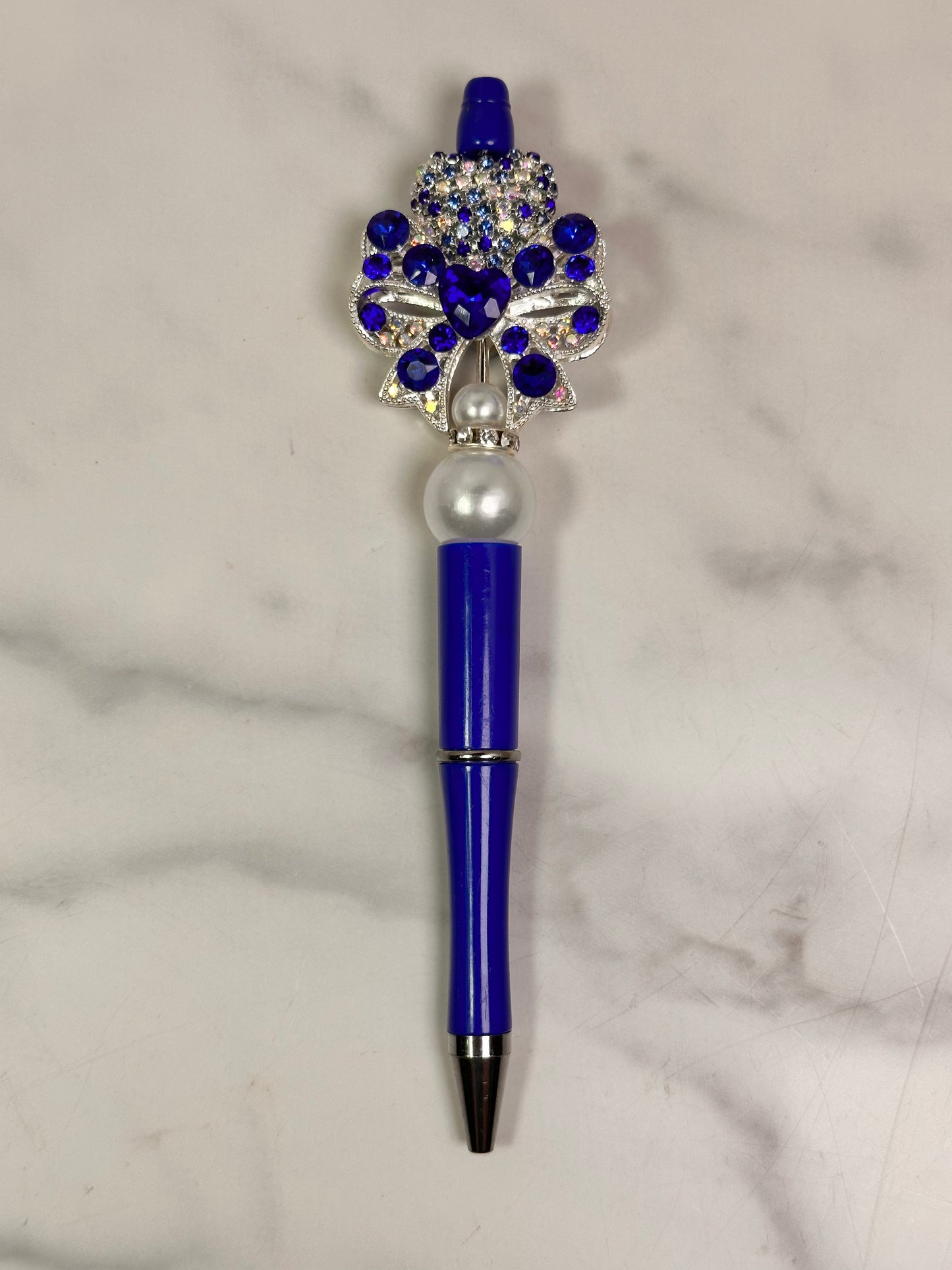 Blue Bow Handmade Pen 1