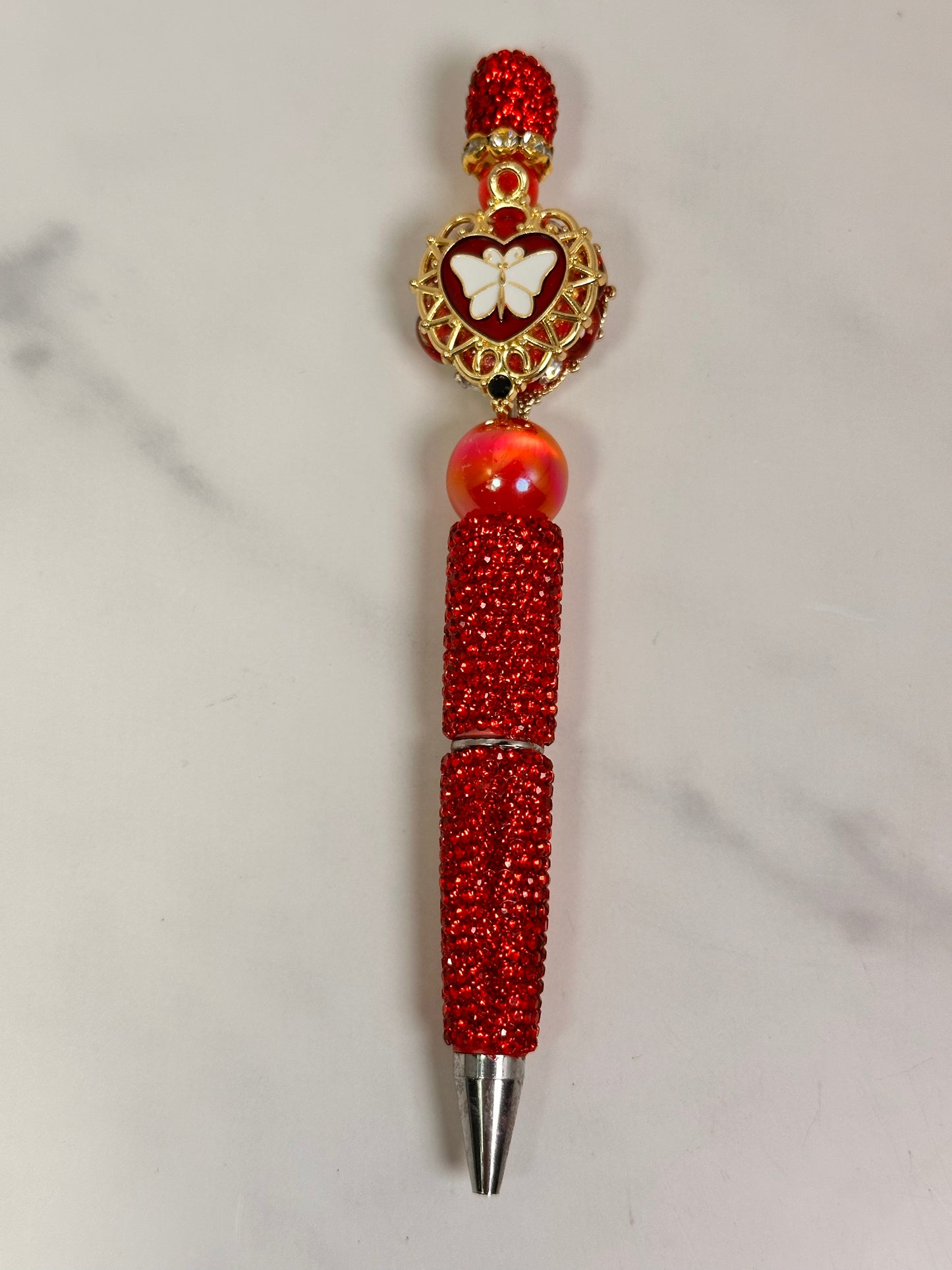 Red Butterfly Handmade Pen 4