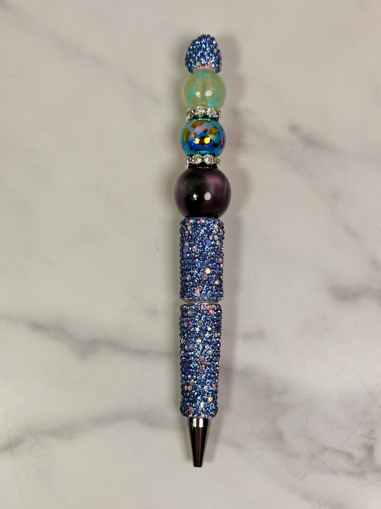 Blue Leopard Handmade Pen 14