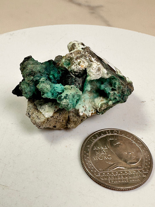 Chrysocolla, Chalcedony & Copper | Obi Island, Indonesia