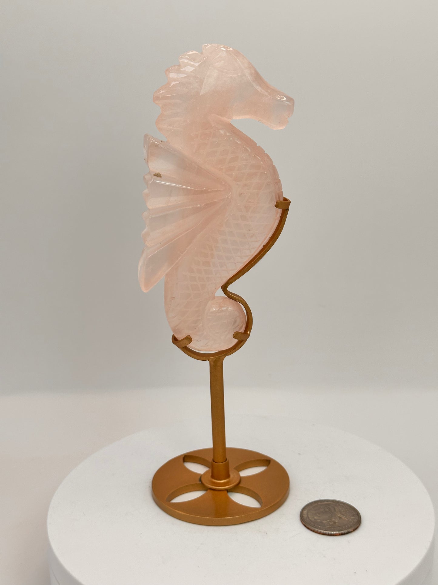 Rose Quartz Seahorse