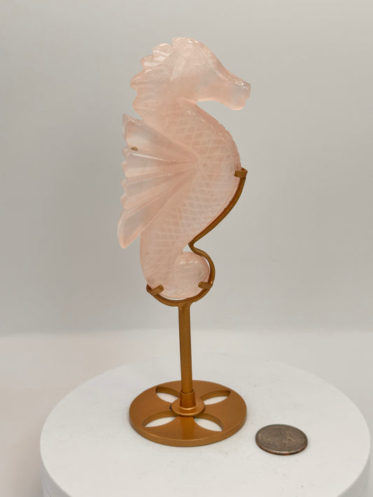 Rose Quartz Seahorse