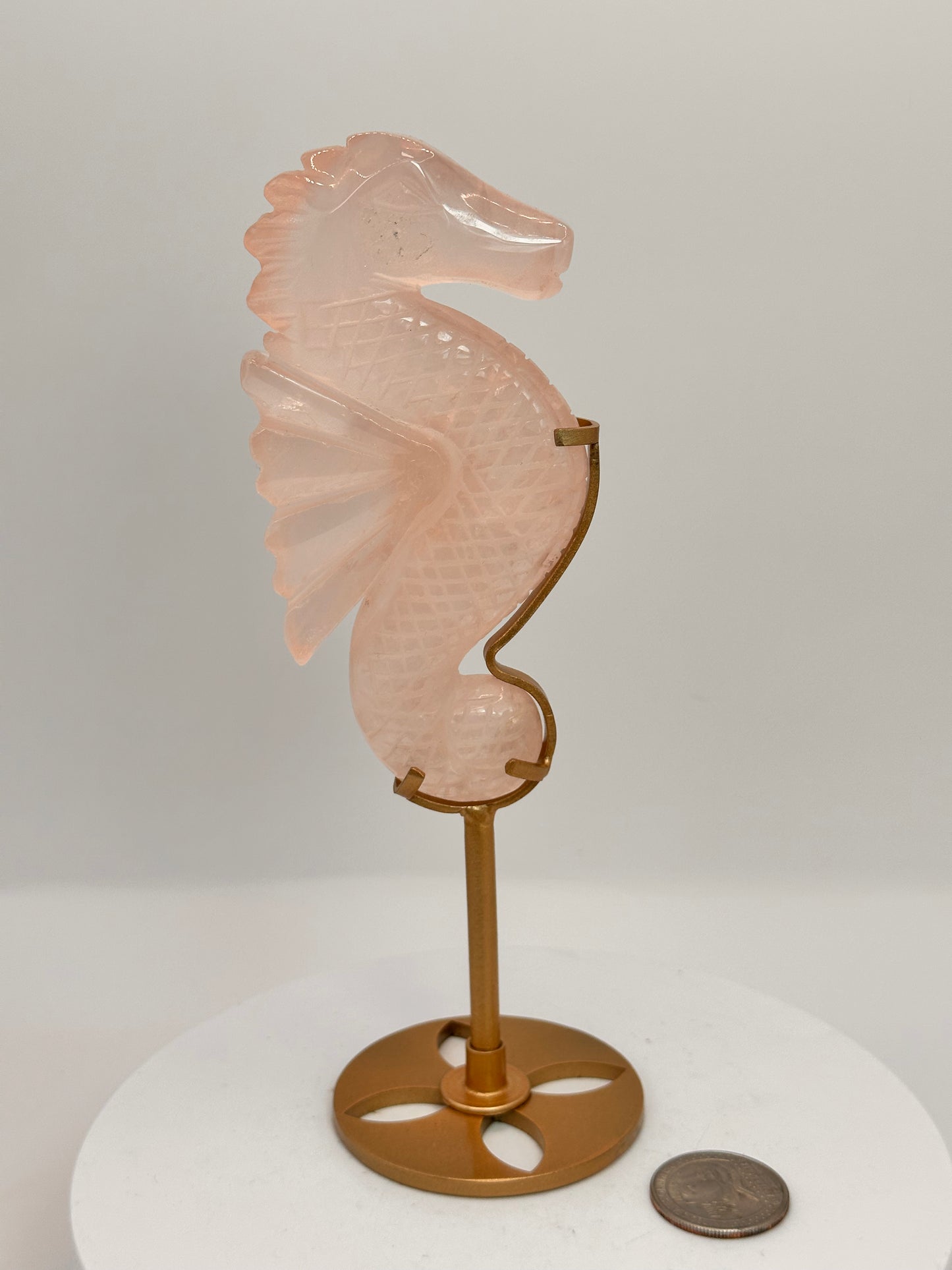 Rose Quartz Seahorse