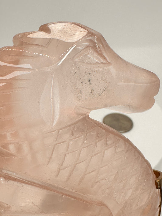 Rose Quartz Seahorse