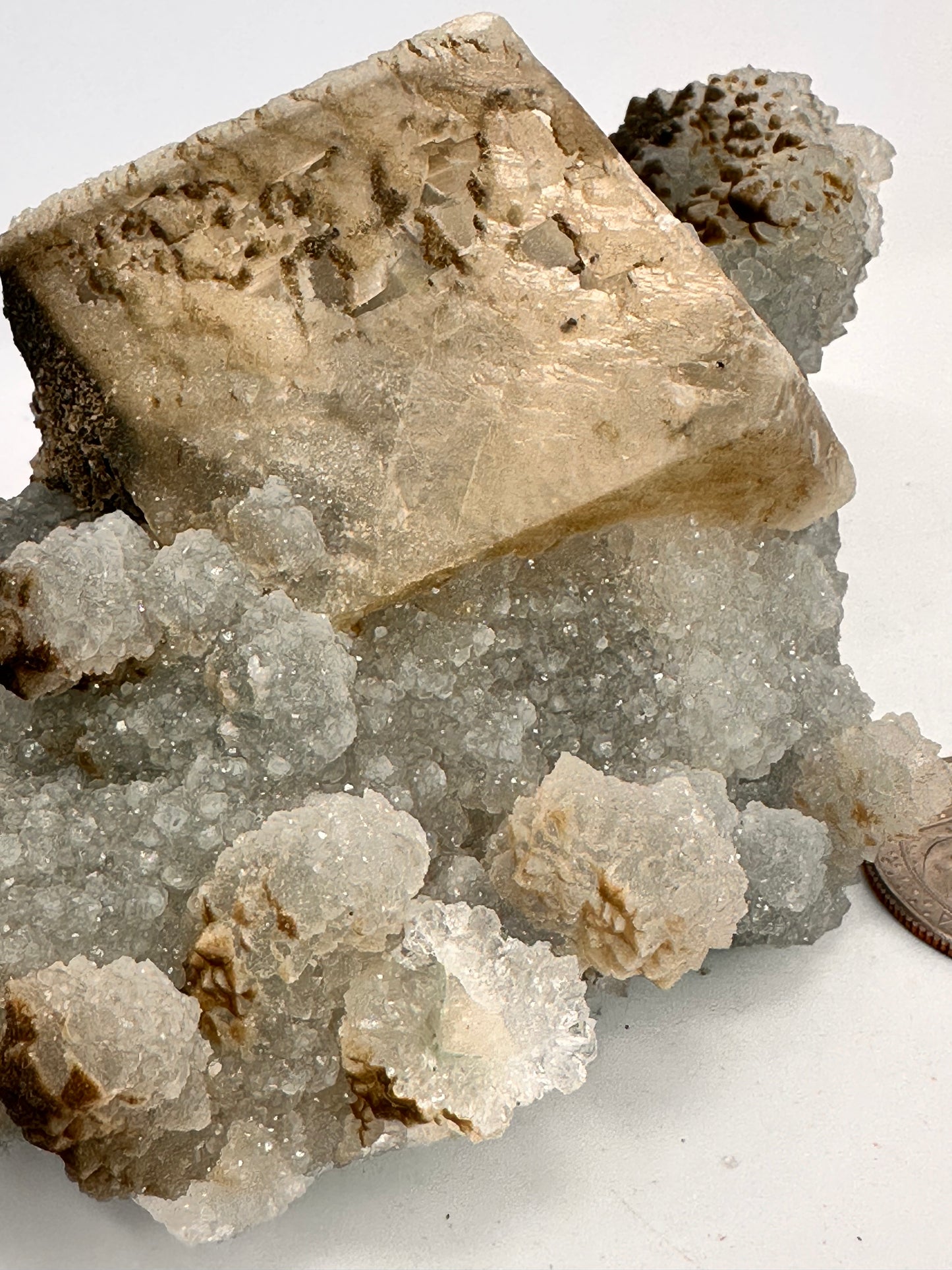 Calcite and Apophyllite | India